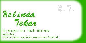 melinda tekar business card
